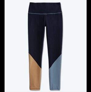 NWOT Summersalt Colorblock High-Rise Leggings, Midnight & Slate & Toffee, sz 8